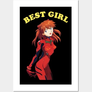 Best Girl Asuka Langley Aesthetic Meme Posters and Art